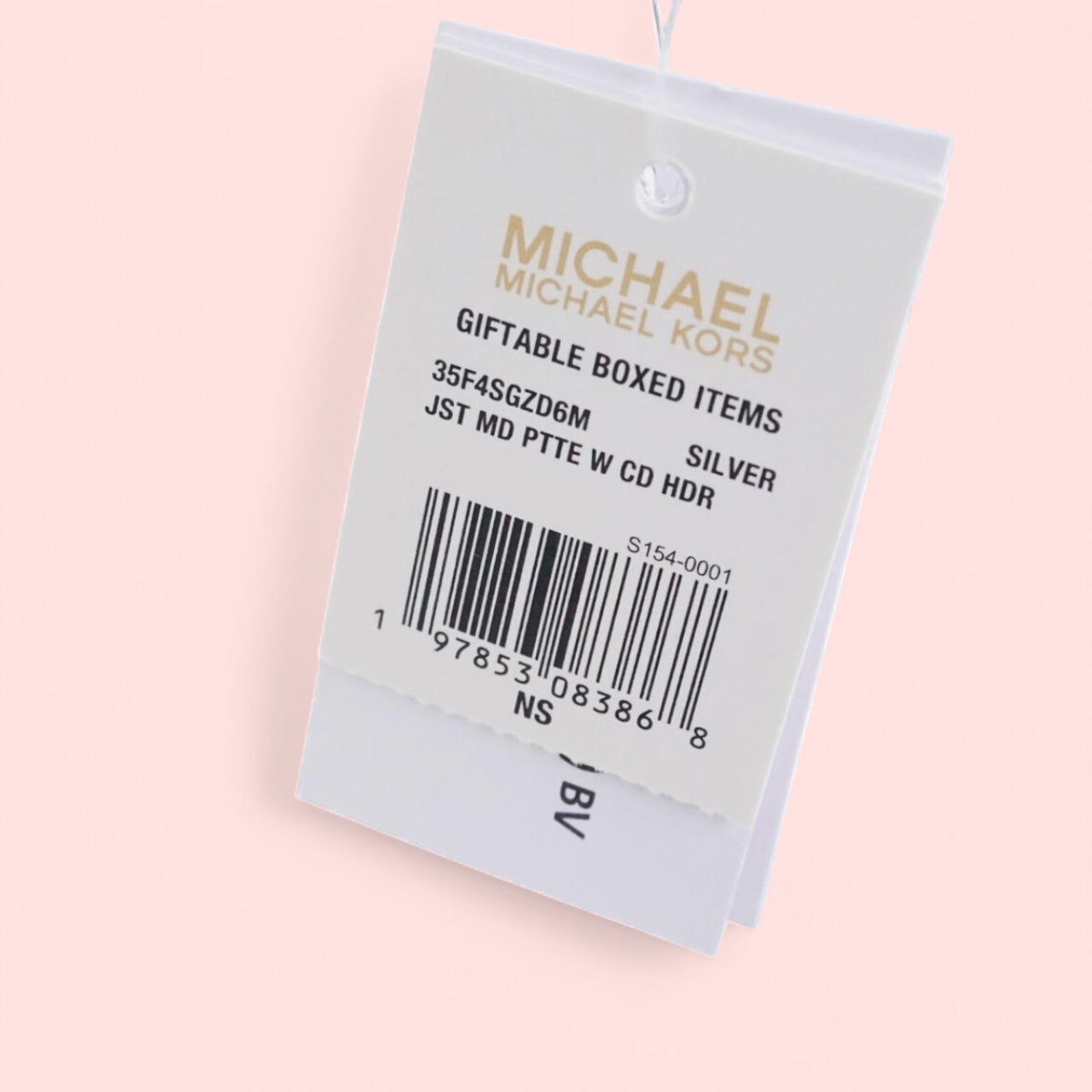 Michael Kors Tasche Umhängetasche Jet Set Travel MD Chain+Kartenetui Silber