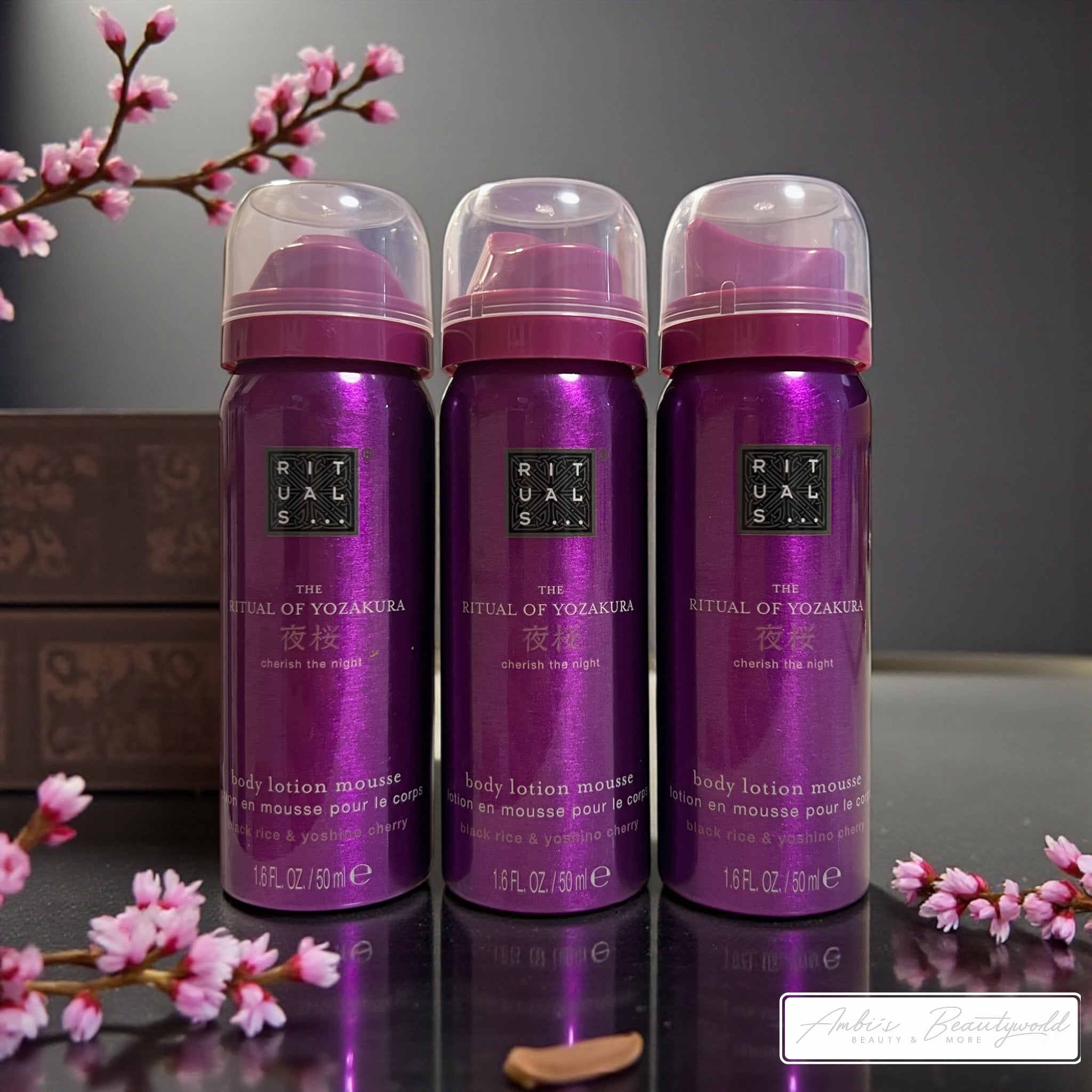 🌸 Rituals of Yozakura – Body Lotion Mousse Dreierset (3×50 ml)