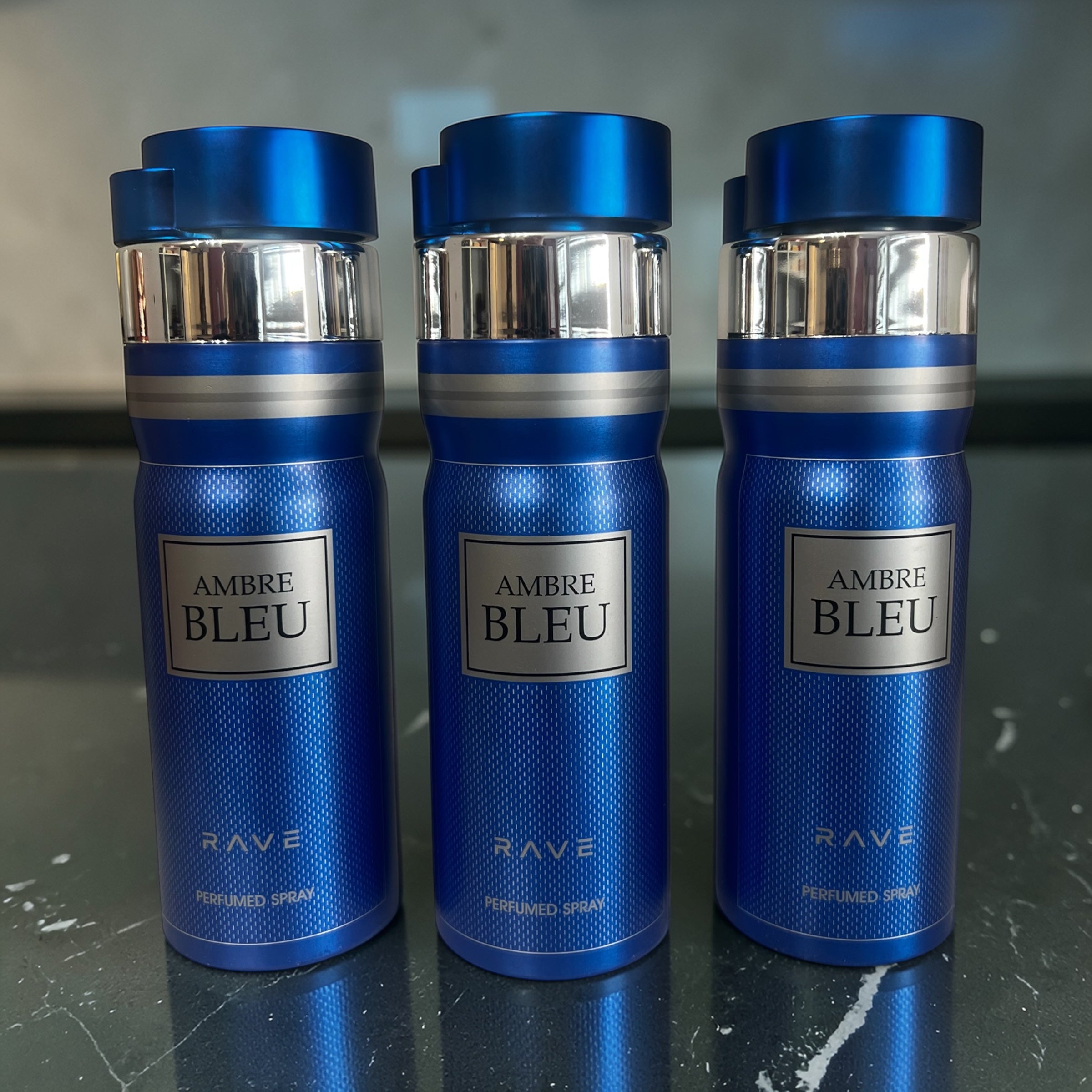 Lattafa Ambre Bleu Deodorant 3 x 200 ml