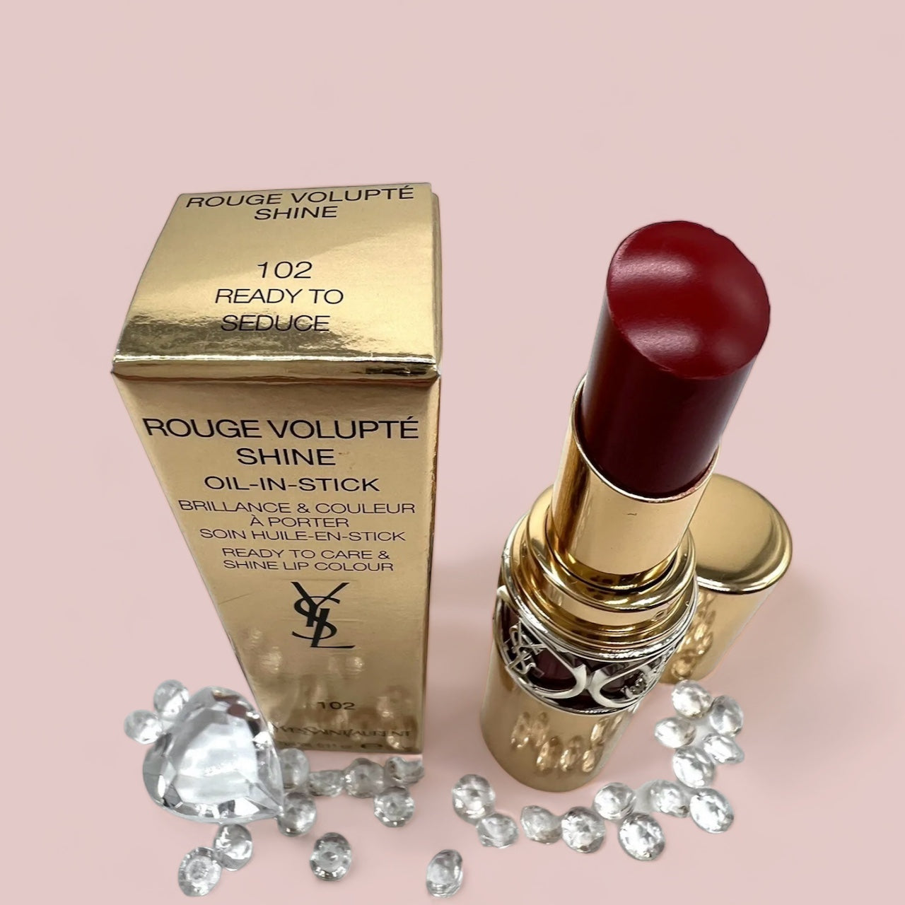 Yves Saint Laurent Rouge Volupte Shine Lipstick 102 Ready To Seduce