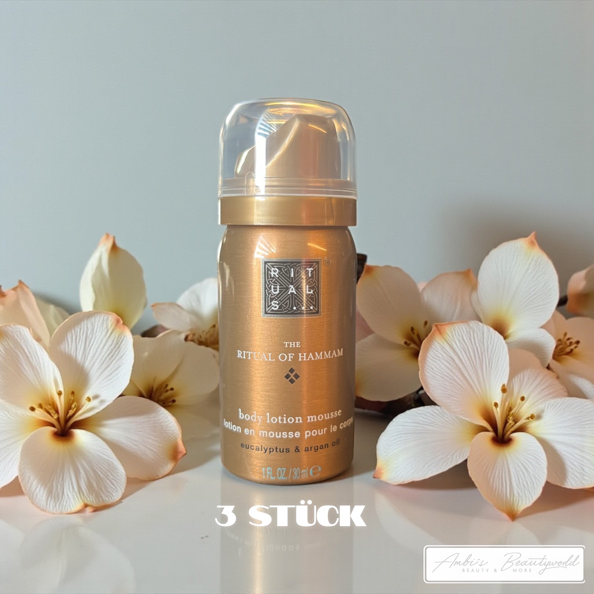 The Ritual of Hammam Body Lotion Mousse 3 x 30 ml