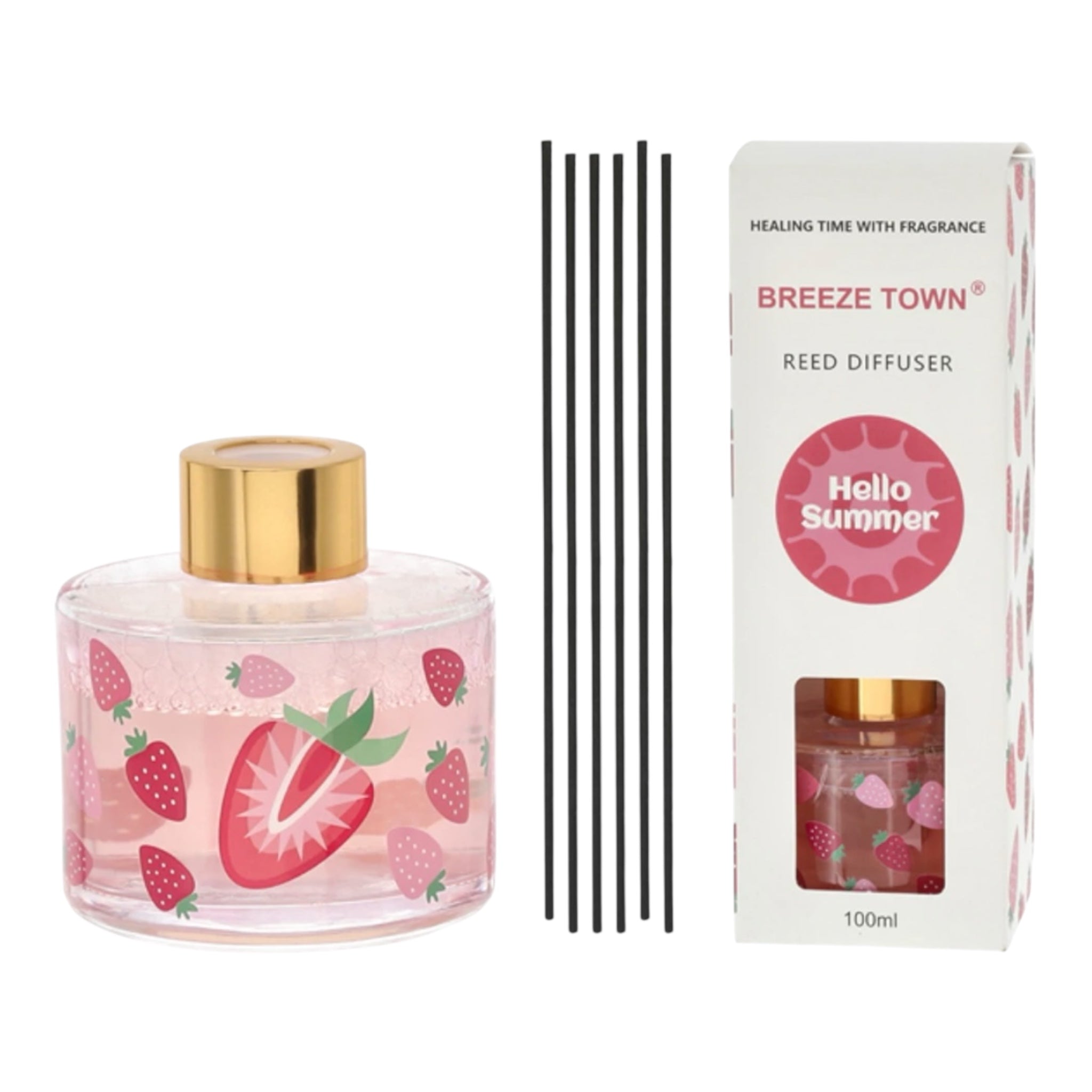 Raumduft im Glas Zitrone 🍋 + Erdbeere🍓 je 100 ml