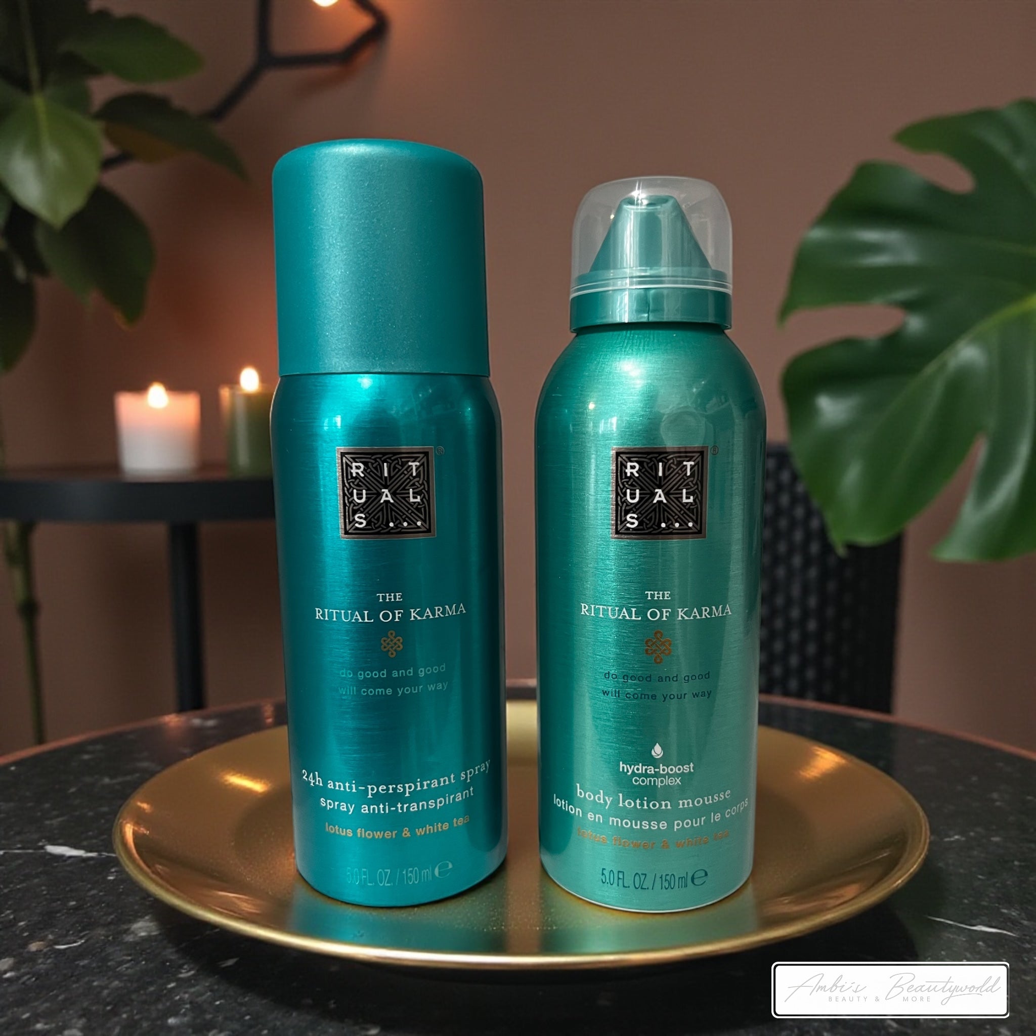 🌿 Rituals – The Ritual of Karma Set: Body Lotion Mousse 150 ml & Deo 150 ml
