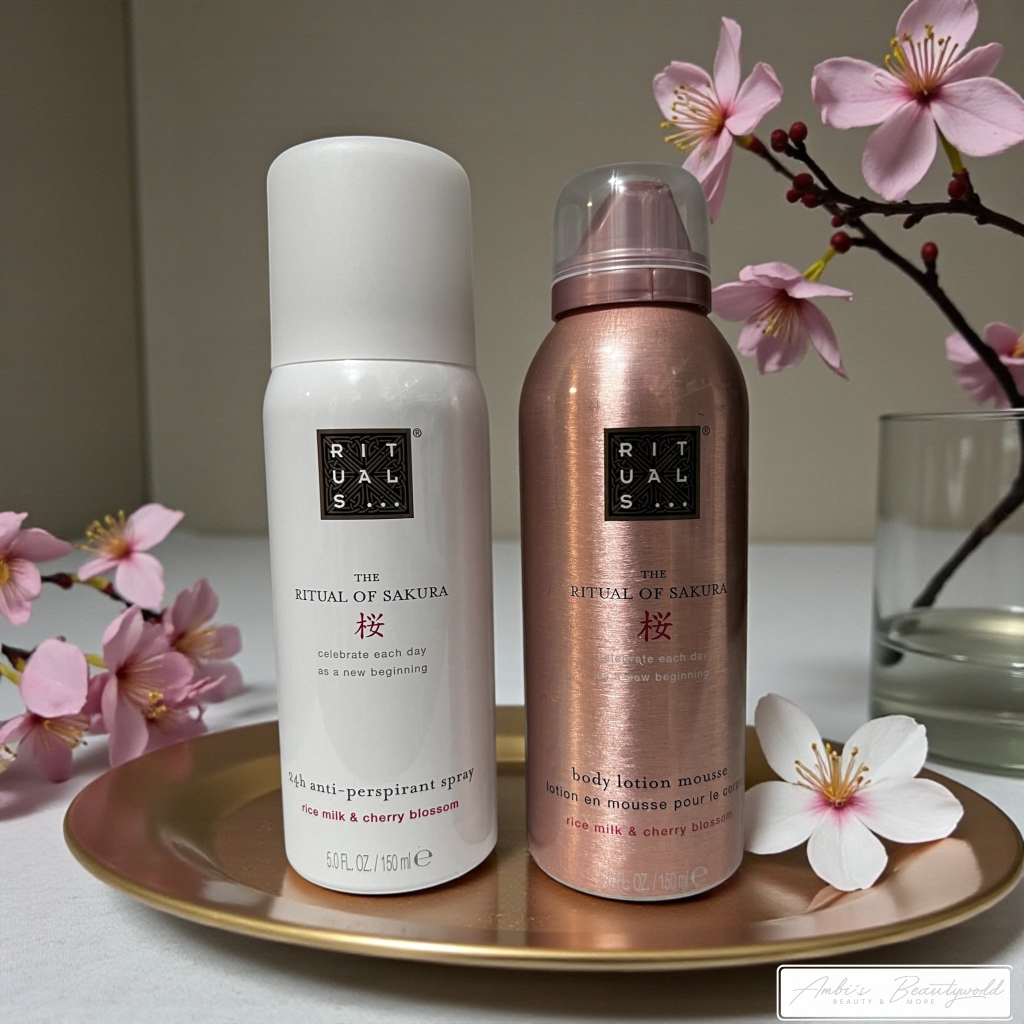 🌸 Rituals – The Ritual of Sakura Set: Body Lotion Mousse 150 ml & Deo 150 ml