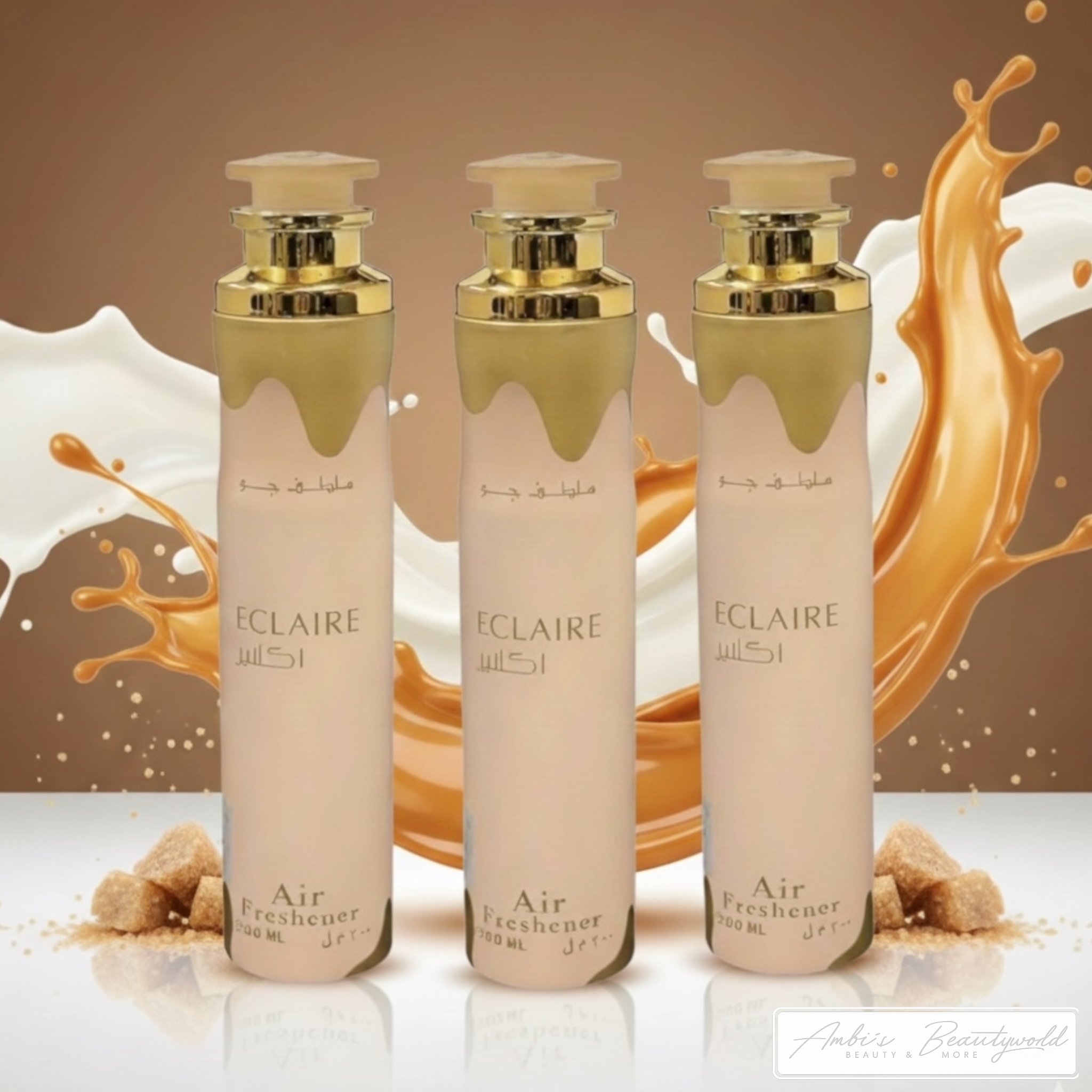 🍬 Lattafa ECLAIRE Raumspray 3er Set – Süßes Duftglück für dein Zuhause! ✨